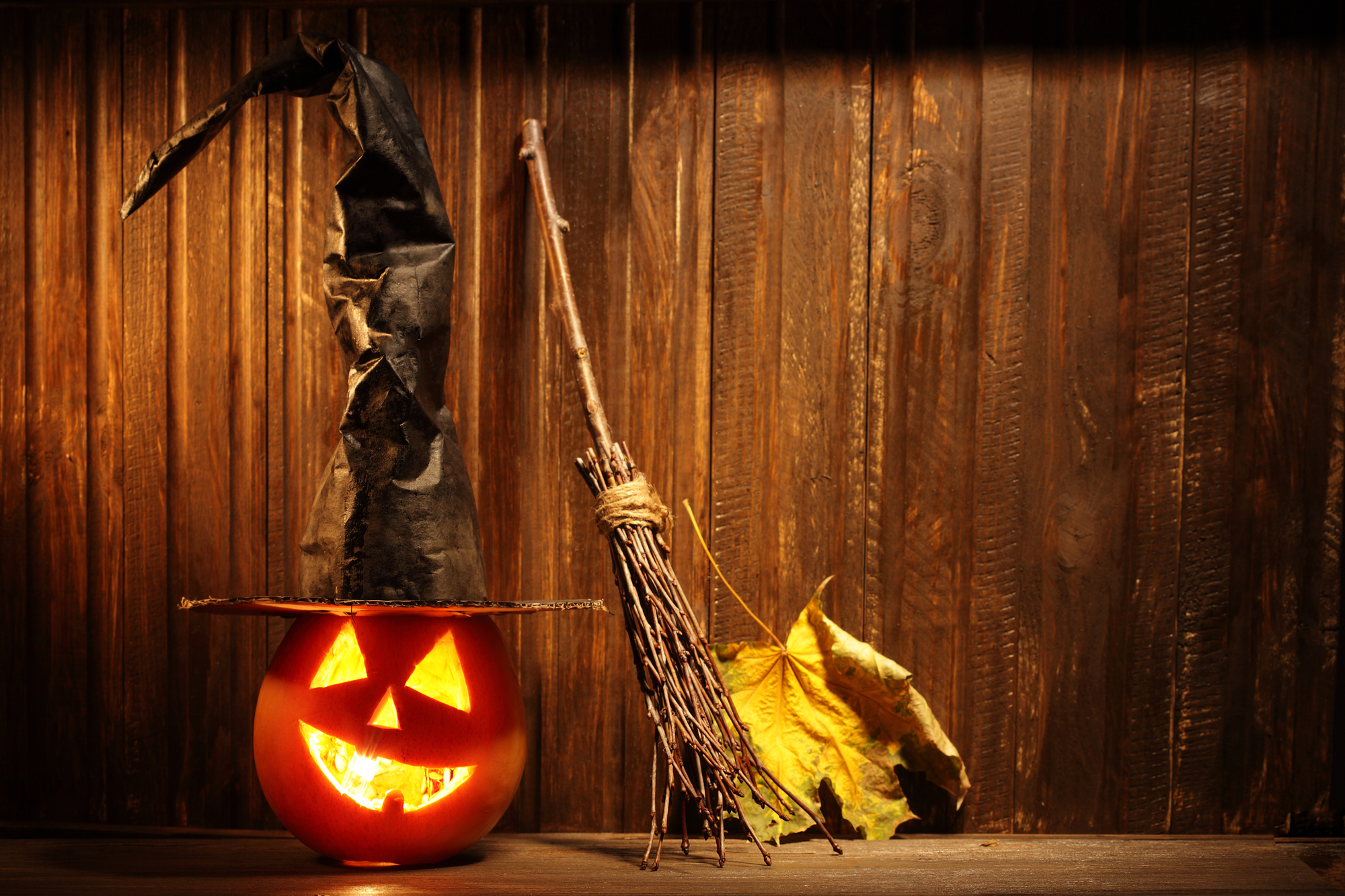 pumpkin and halloween decorations